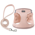 Dog Harness with Leash Set, Step-in Adjustable Puppy Vest, Light Pink XXS | Lightweight Breathable Air Mesh, Night Safety Reflective, No Pull Puppy Vest Harnesses for Small Medium Large Dogs, Cats - color: Light Pink, size: XXS(Chest:10"-12")