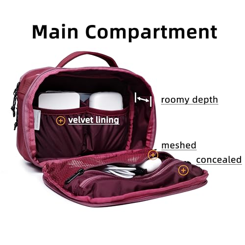 Accessories Bag & Tech Pouch | Organizer for Cables, Electronics & Everyday Essentials, Water-Repellent, Dual-Sided Padded - color: Valkyrie