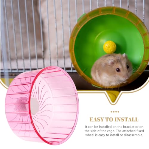 HANABASS Quiet Hamster Exercise Wheel Wheel for Pets Lightweight Design for Cage Use for Healthy Activity and Relief