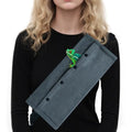 Adjustable Bearded Dragon Carriers Sling, Animal Sling Carrier Bag for Geckos, Crested Geckos, Lizards, Chameleons - Portable Reptile & Small Pet Outdoor Carrier Bag (Gray) - color: Gray