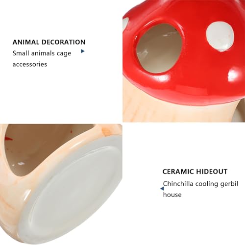 Hamster House Ceramic Hamster Hideout Gerbil Hideout Cave for Dwarf Hamsters and Small Animals