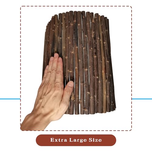 Guinea Pig Hideout Rabbit Hide Rat Cage Accessories Extra Large Wooden Tunnel Hut Hideaway for Pig Hideout Tortoise Hedgehog Ferret and Chinchilla
