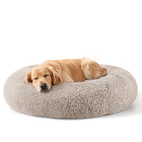 Dog Beds Large Sized Dog and Cats, 32in Pet Beds for Large Pet, Washable Indestructible Extra Large Dog Bed (Brown) - color: Brown, size: 32.0"L x 32.0"W x 8.0"Th