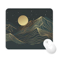 Mouse Pad with Stitched Edge, Multiple Patterns Computer Mouse Pads with Non-Slip Rubber Base, Washable Cloth Mousepad, for Gaming, Laptop, PC (Lunar Peaks) - color: 30Lunar Peaks