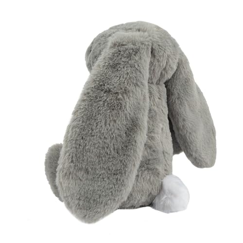 Best Pet Supplies Bunny Buddy Squeaky Plush Dog Toy - Gray | Soft Plush, Squeaks & Crinkles, Perfect for Moderate Chewers, Toss & Fetch Play, Stress & Anxiety Reliever, Ideal Gift Toy - color: Bunny (Gray), size: Large