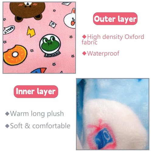 Sugar Gliders Sleeping Pouch Bag Hamster Cotton Hanging Flannel Warm Bed Hideout with Hooks Glove Small Pet Nest Bed for Hamster Rat Hedgehog,Pink - color: Pink