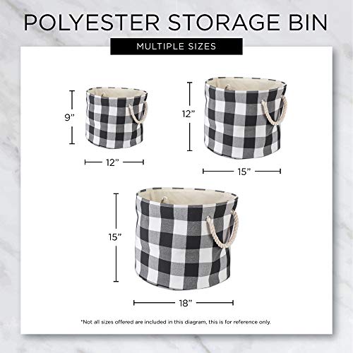 Bone Dry Pet Storage Collection Striped Paw Patch Bin, Dark Navy, Small Round - color: Dark Navy, size: Small Round