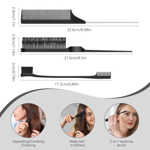 Curl Defining Brush, Curly Hair Brush, Slick Back Hair Brush, For Combing and Shaping Curls in All Hairstyles to Reduce Pulling (Black) - color: Black