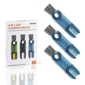 3 in 1 Cup Lid Gap Cleaning Brush Set, Multifunctional Insulation Bottle Cleaning Tools, Mutipurpose Tiny Silicone Cup Holder Cleaner, Home Kitchen Cleaning Tools (3Pcs Blue) - color: Blue