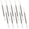 10 Pcs Extension Spring with 2 Clips for Rabbit Water Bottles Metal Wire Cage Accessories for Small Animal Water Bottles, Rabbit/Hamster/Guinea Pig Dispenser Holder, Drinking Supplies (3.1 inch/8 cm)