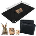 Waterproof Pet Playpen Mat, Reusable Cage Liner, Animals Habitat Protection | 2 Packs, 59"x39", Black Cage Liners for Hamsters, Ferrets, Guinea Pig, Rabbits, Bunny, Birds, and Other Small Animals - color: Black (2 pcs), size: 59" x 39"