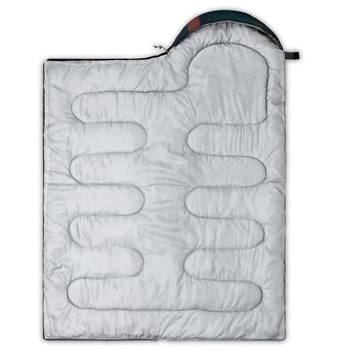 QOOMO Camping Sleeping Bags,3 Season Warm & Cool Weather,Lightweight,Waterproof Sleeping Bags for Adults & Kids,Traveling,and Outdoors,Camping Gear Equipment - color: american football