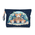 ENGVZ Wet Dry Bag, Waterproof Travel Pouch, Large Zipper Bag For Swimsuits, Diapers, Toiletries, Makeup, Women And Girls Cute Hamster Family In Tropical Flowers - color: Mouse