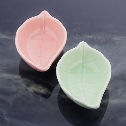 4 Pack Hamster Ceramic Food Bowl, Small Animals Chew-Resistant Food and Water Dish for Hamster Gerbil Hedgehog Rat Rodent (Colors May Vary)
