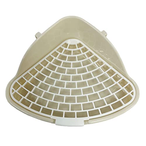 Small Animal Corner Litter Box, Cage Potty Trainer for Hamster, Rabbit, Guinea Pig, Ferret, Gerbil, Chinchilla (1)