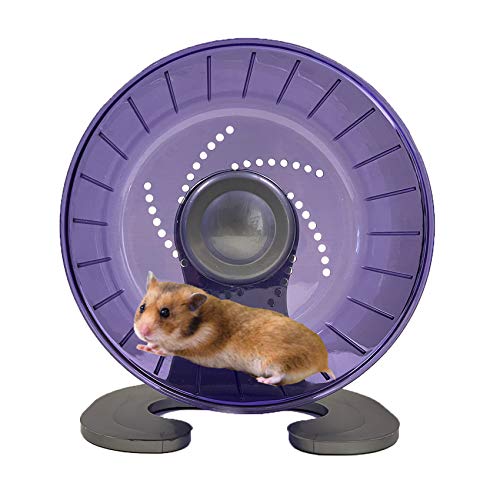 Hamster Exercise Wheel, Silent Spinner Hamster Running Wheels, Diameter 6.7 inch, Purple - color: Purple, size: 6.7 Inch