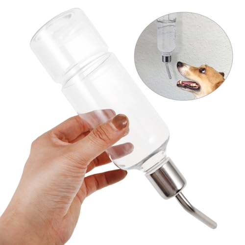VILLCASE Hanging Water Dispenser, Dog Parrot Water Feeder for Small Automatic Dispenser Plastic Pet Bottle No-Spill Pet Feeder Hamster Kettle Travel Small Animals Accessories