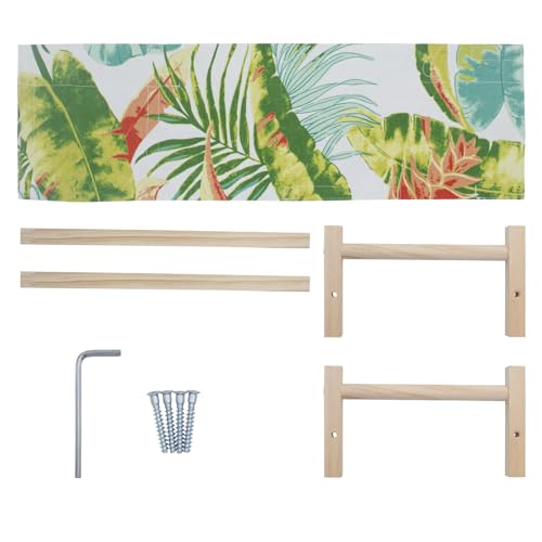 Bearded Dragon Bed, Wooden Reptile Sleeping Hammock, Bearded Dragon Tank Accessories, Habitat Accessories for Leopard Gecko Snake Lizard or Other Small Animal (Green 2, Small) - color: Green 2, size: Small