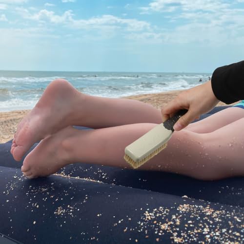 2 PCS Small Sand Brush Remover for Beach, Surf Off Beach Sports, Chairs, Pets and More