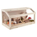 VEVOR Wooden Hamster Cage 39.4"x20.5"x19.9" 270° Viewing Hamster Habitat, Chewproof Acrylic Small Animal Cage with Openable Top, Large Pet Enclosure for Syrian/Dwarf Hamsters, Guinea Pigs & Gerbils - size: 39.4"L x 20.5"W x 19.9"H