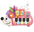 Baby Musical Piano Toys for Toddler age1-3, Busy Board with Music & Light, Birthday Toy for Infant Toddler 1-3 Years and Older Boy Girl Gifts (Pink-Hedgehog) - color: Pink-hedgehog