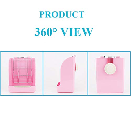 Rabbit Hay Feeder, Large Capacity Bunny Hay Rack for Rabbits, Guinea Pigs, Chinchillas, Small Animals, Hay Dispenser - color: Pink