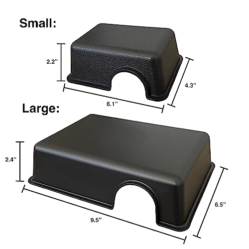 Reptile Hide Box, Small Animal Hideout, Plastic Hide cave for Leopard Geckos, Small Snakes, Juvenile Ball Pythons, Lizards, hognose Snakes, cornsnakes (Large) - style: Large