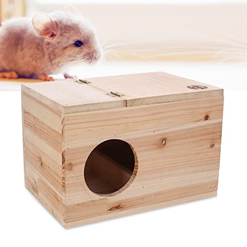 Squirrel Nesting Box, Squirrel Breeding Box Wood House for Chinchilla Hamster Mating and Nesting Box