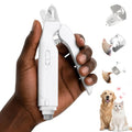 Dog Nail Clippers with Light and Dog Nail Grinder Quiet, Dog Nail Trimmers | 2-in-1 Dog Nail Grinder with Guard,Cat Nail Clipper Trimmer,Silent Professional Pet Nail File Grooming Tool