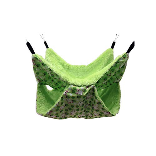 Double-Layer Hamster Hammock Small Pet Cage Glider Bed Hanging Hammock Rat Swinging for Chinchilla Parrot Guinea Pig Rat