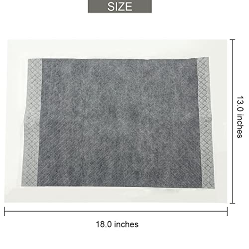 100 Pcs Rabbit Pee Pads,Puppy Potty Training Pad Small Animals Super Absorbent Disposable Cage Liners Bamboo Charcoal Quick-Dry Mats for Rabbits Hedgehogs Chinchillas Cats Dogs(13x18In)