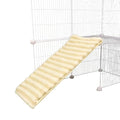 Ramp Fuzzy Cover for Small Animals Cage Guinea Pig Ferret Nation Stair Cover for Guinea Pig cage & Small Animal Cages | Ramp Measures 28L x 12W Inches (Yellow) - color: Yellow