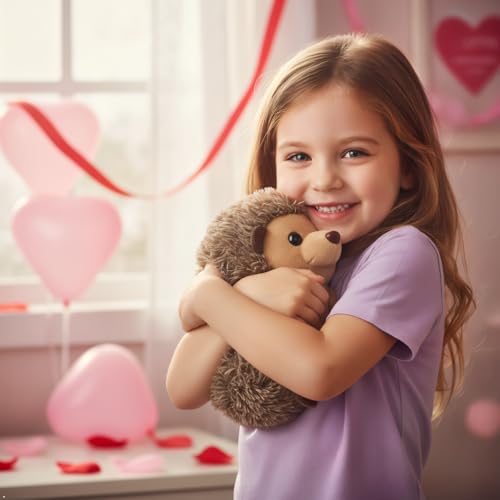 The Petting Zoo Hedgehog Stuffed Animal Plushie, Gifts for Kids, Wild Onez Babiez Wildlife Animals, Hedgehog Plush Toy 6 inches - color: Hedgehog