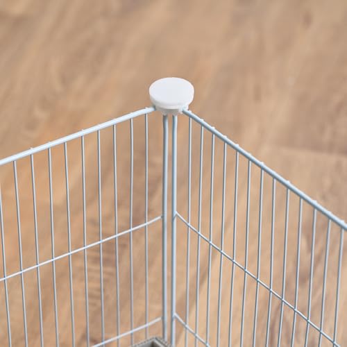 Guinea Pig Rabbit Cages with Corrugated Liner 10ft CNC Small Animal Playpen Indoor Bunny Cage Large Critter Habitat Hedgehog Pet Hutch 55x28x14inch (8pcs Grids)