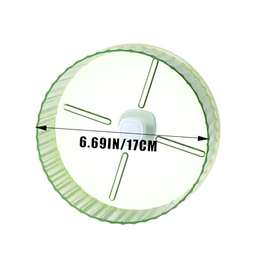 6.8-inch Parrot Silent Running Wheel, Parrot Exercise Wheel, Birds, Parrots, Turtles, Hamsters, Small Animal Quiet Running Wheel (Green)