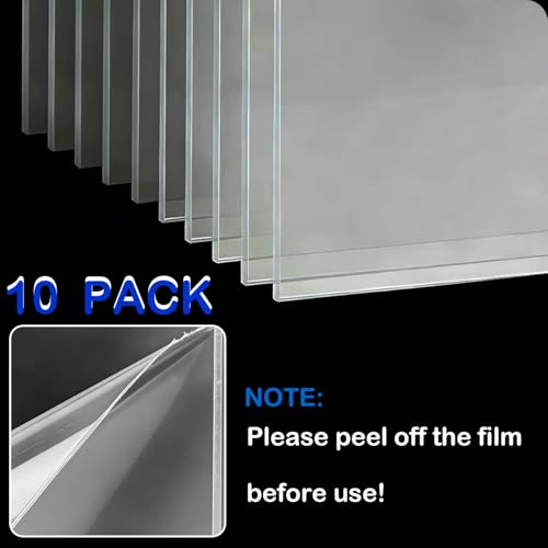 10 Pack Pet Cage Urine Guard, 11.69"x8.27" with Zip Ties Plastic Pet Splash Guard Panels Clear Edge Liner Protection for Rabbit Guinea Pig（Flexible Drilling & Fixing）