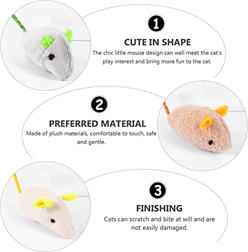 Catnip Toy, Cats Mouse Plush Cat Toys, Cat Mice & Animals Toys for Indoor Cats and Kittens, Cat Chew Toy for Exercise for Pet Cat Kitten Kitty (6 Packs)