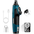 Casfuy Smart 6-Speed Dog Nail Grinder - 50% More Power Pet Nail Grinder with 2 LED Lights Quiet Rechargeable Electric Dog Nail Trimmers File Toenail Grinder for Large Medium Small Dogs & Cats (DB) - color: Dark Blue