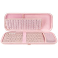 Keyboard Hard Travel Case, Compatible with Logitech K380, Pebble Keys 2 K380s, M350, M350s & More, Pink