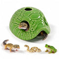Snake Head Reptile Hide Cave, Cyan - color: Cyan