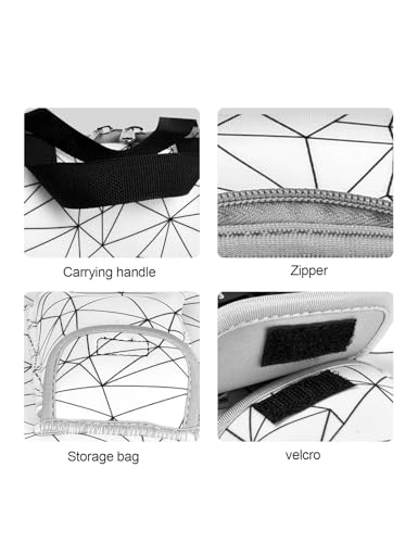 Keyboard Sleeve Travel Case for Logitech Mk270 Keyboards | Rugged Neoprene Construction Zipper Mouse Storage and Cable Storage Pouch(White) - color: Whtie