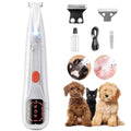 2026 New Pet Precision Trimmer, Dog Paw Trimmer with LED Light, Ultra Quiet | IP68 Waterproof, Dual-Speed Motor, Suit for Trimming Paw, Ear, Face, Butt, Eyebrows, USB Rechageble - color: White Variant
