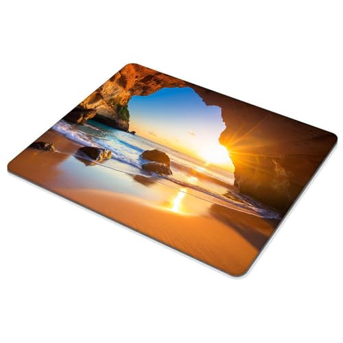 Sunset at The Beach Mouse pad Customized Mousepad Non-Slip Rubber Base Mouse Pads for Computers Laptop Office Desk Accessories Mouse pad - color: Sunset at the beach