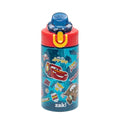 Zak Designs Disney Pixar Cars Sage 16oz Leak-Proof Straw Kids Water Bottle | BPA Free, Durable Plastic, Cupholder Friendly, Dishwasher Safe, Easy to Clean, Lid Lock, Handle, For School, Home, Travel - color: Cars (Lightning McQueen & Mater), size: 16 Ounc