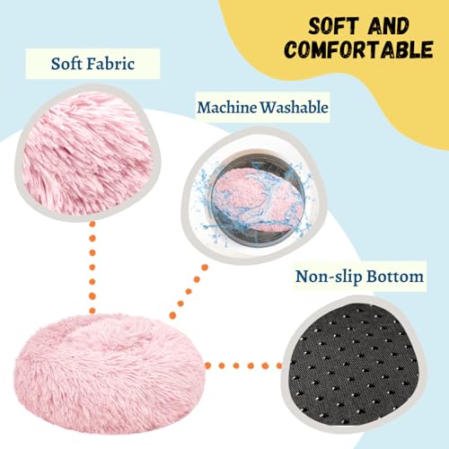Bunny Bed 2 Pack Large Rabbit Hideout Soft & Comfortable | Small Animal Bedding, Cozy Bed Mat, Warm Hideaway, Cage Accessories for Guinea Pig - color: Pink+Green