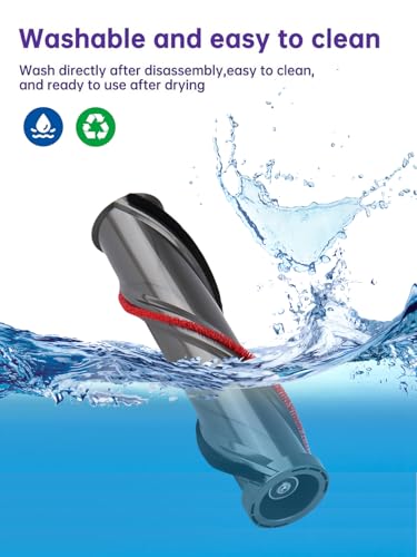V15 Roller Brush Replacements Parts Compatible with Dyson V15 Detect Cordless Vacuum, V15 High Torque Brush Replacement Accessories, Absolute Spiral Brush attachments for Clean Carpet,Hair Dust - size: V15 Roller Brush