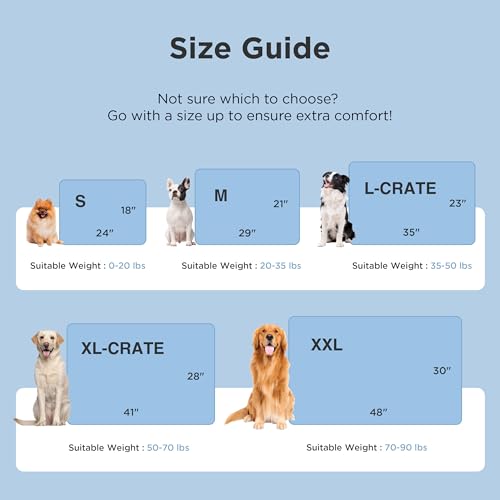 Bedsure Cooling Mat for Large Dogs,Washable Breathable QMax>0.4 Cool Fiber | 35x23In Gel-free Cool-to-touch Fabric to Rapid Cooling,Cold Crate Pad Indoor for Pet,Portable Thin Kennel Mat as Topper,Blue - color: Blue, size: 35" x 23" (L-Crate)