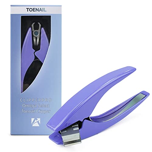 ClipperPro® Prime Toenail Clipper - Ergonomic Large Nail Clippers for Women & Men | Heavy-Duty Nail Clippers | Toenail Clippers with 180º Swivel Head (Periwinkle Edition) - style: Periwinkle edition