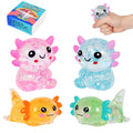 4Pcs Axolotl Squeeze Toy, Slow Rise Stress Toy Relief Sensory Toy | Cute Squeeze Anxiety Pressure Ball, Portable Calming Fidget Toy for ADHD Autism, Gift Box Packed - color: 4 Pack Axolotl