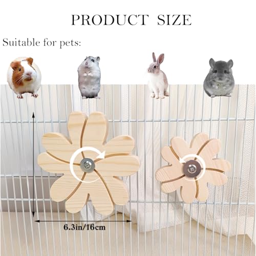 Chinchilla Chew Toys - Natural Wood Rotating Cage Accessories for Teeth Grinding | Interactive Hanging Exercise Toy with Safe Chew Design | Chinchilla Cage Toys for Playtime & Dental Health (Upgraded) - color: 1